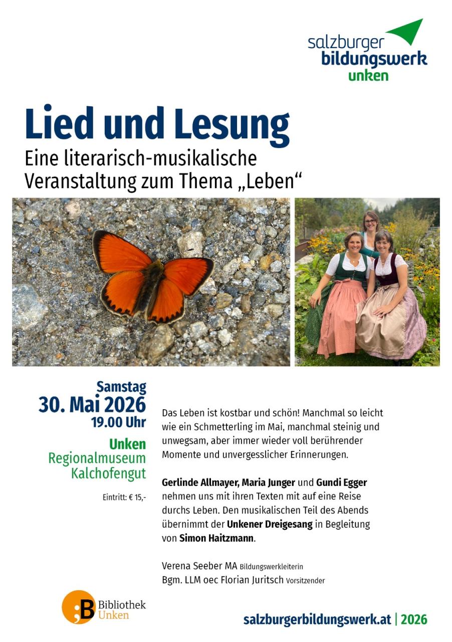 Lied und Lesung 2026